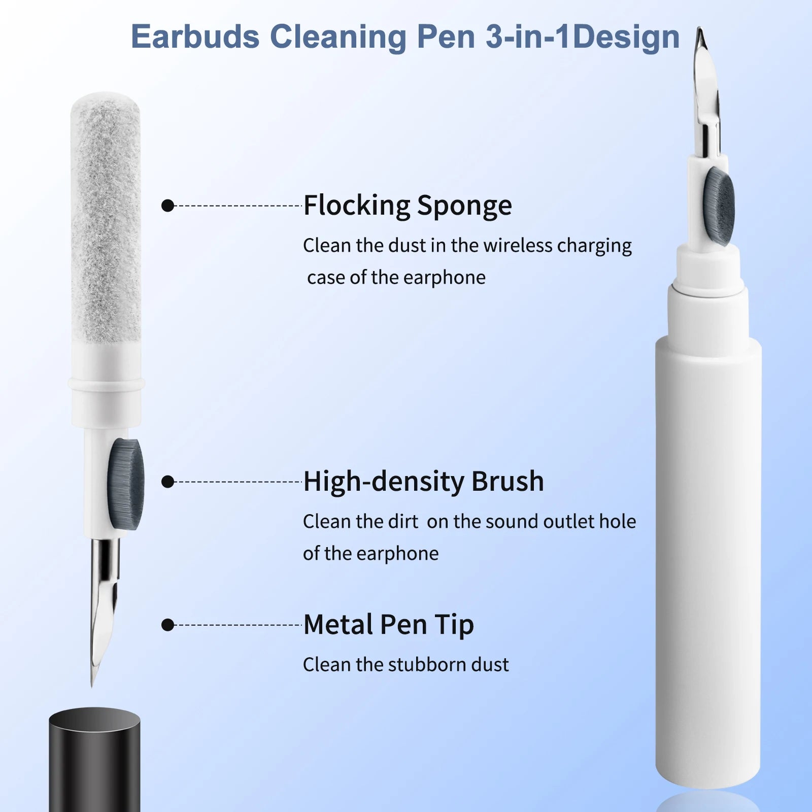 TuneClean 3 in 1 Earbuds and Case Cleaning Tool